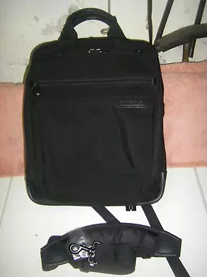 BRIGGS & RILEY Durable Nylon Vertical Laptop Briefcase Backpack • $80