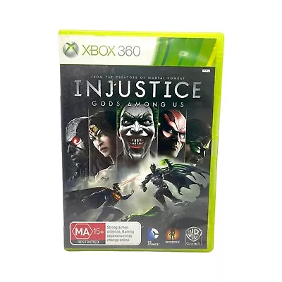 INJUSTICE: Gods Among Us (Microsoft XBOX 360) AUS PAL Game No Manual - Tested • $7.99