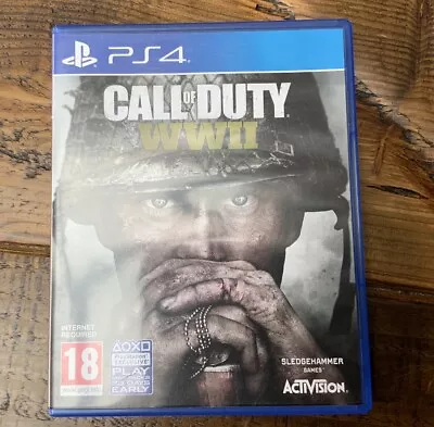 Call Of Duty WWII World War 2 For Sony PlayStation 4 - Video Game 2017 • £5