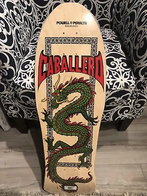 Powell Peralta Steve Caballero CHINESE DRAGON Skateboard Deck NATURAL • $175