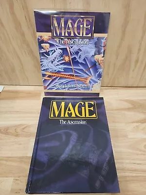 Mage The Ascension White Wolf Publishing Hardcover + Storytellers Screen VG+ • $99.99