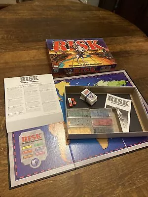 Vintage RISK Board Game Global Domination Parker Brothers 1998 Complete 100% CIB • $28