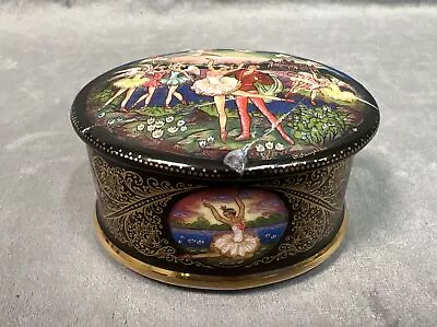 Ardleigh Elliott & Sons Porcelain Trinket Music Box 1992  Swan Lake Ballet 100th • $14.99