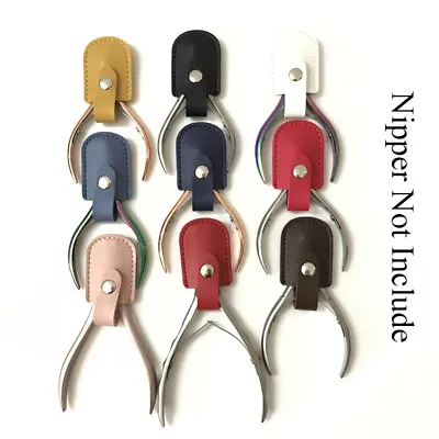 Nail Scissors Shell Manicure Pedicure Tool PU Leather Nipper Cover Protective • $1.49