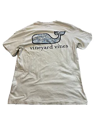 Vineyard Vines  T-shirt Adult Size Small Tie Dye Whale Graphic Pocket Blue • $13.98
