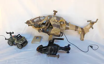 GI Joe Vehicle Lot - Night Attack Chopper Helicopter Cobra Fang Iii Assault Quad • $17.99