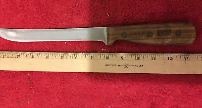 Chicago Cutlery 66S Carving Slicing Knife 8  Wood Full Tang Rivet Knives • $14