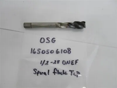 OSG 1650506108  1/2-28 UNEF Semi-Bottoming Spiral Flute Tap • $56