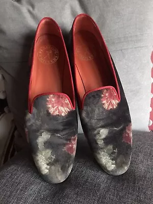 Penelope Chilvers Velvet Floral Shoes / Flats Size 41 / 8 • £79