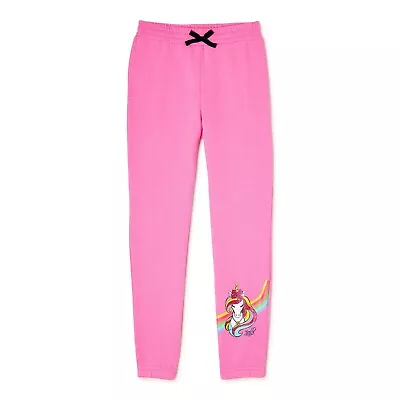 Nickelodeon JoJo Siwa Girls Fleece Joggers Pants Pink Color - Unicorn NEW • $10.29