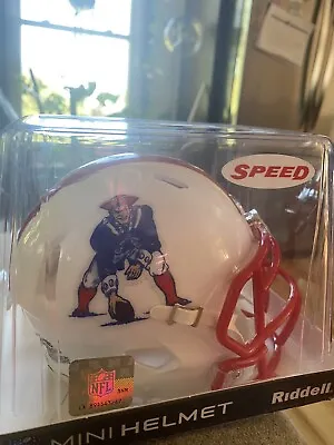 New England Patriots Speed NFL Mini Helmet Throwback 1990-92 • $31