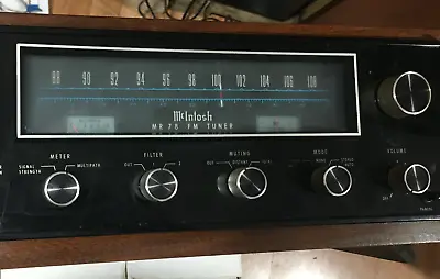 McIntosh MR78 Tuner With Slanted Foot Wood Case. • $1800