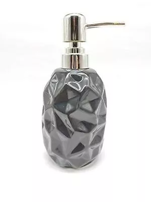 New Ceramic Crystal Pattern Soap Dispenser Unique Design 300 Ml Color Black • $112.54