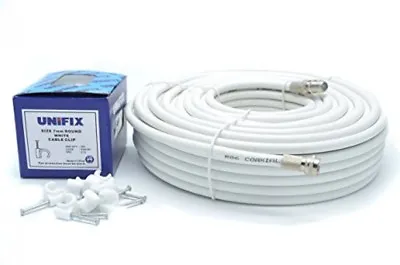 £4.40 • Buy  5 Meter RG6 Satellite TV Coax Cable Extension Kit With Fitted F Connectors For
