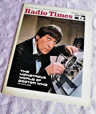 £555 • Buy DOCTOR WHO Vintage RADIO TIMES 1968 PATRICK TROUGHTON Cover. Paper Magazine