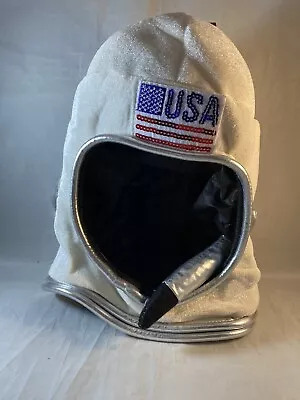 Plush Toy Space Helmet Nasa Astronaut Soft Hat Mask Costume Halloween Dress Up • $14.99