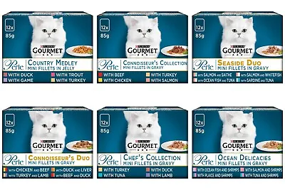 £14.50 • Buy Purina Gourmet Perle Adult Cat Food Pouches 12x85g All Flavours *FREE DELIVERY*