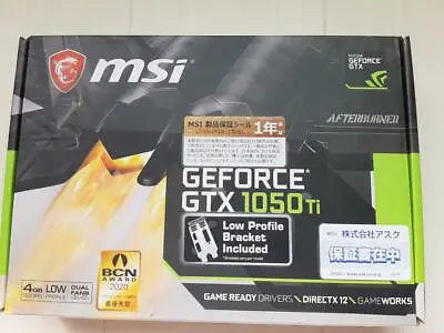 MSI GeForce GTX 1050 Ti 4GT LP 4GB Graphics Board Card GDDR5 Low Profile VD6238  • $271.99