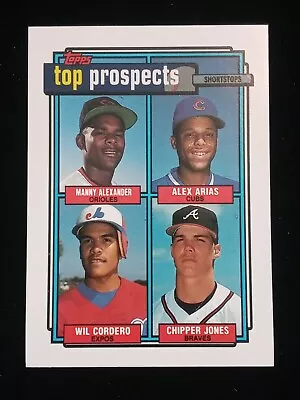 1992 Topps #551 Chipper Jones Top Prospects HOF MINT! Pack Fresh! • $2.46