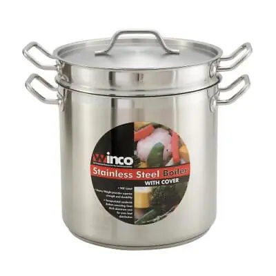 Winco - SSDB-12 - 12 Qt Stainless Steel Double Boiler • $120.27