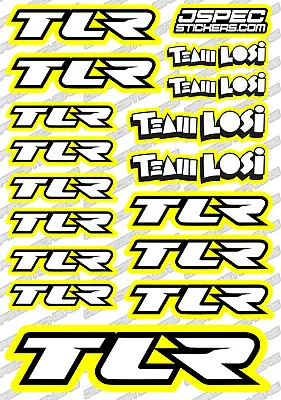 Team Losi Tlr Rc Buggy Truck Sticker Set A5 Offroad Aka Truggy Nitro Ep Jspec • $6
