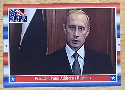 2001 Topps Enduring Freedom Vladimir Putin RC #17 • $48.99