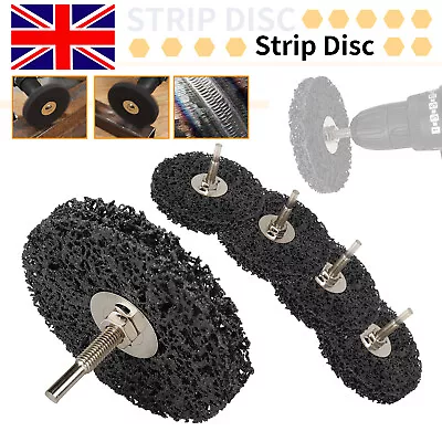 5Pcs 2'' Poly Strip Disc Wheel Paint Rust Removal Clean For Angle Grinder 50mm • £7.49