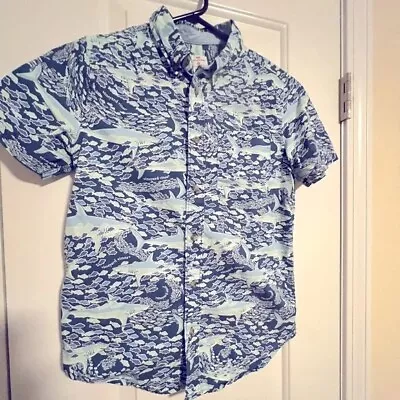 Boys Vineyard Vines For Target Shark Collared Button Down Shirt Size M • $12.99