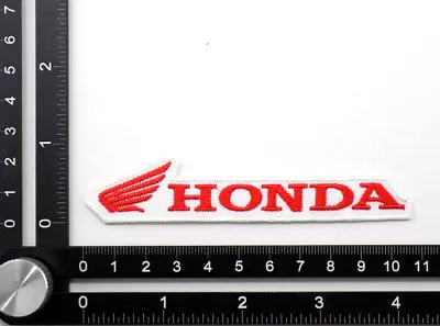 HONDA EMBROIDERED PATCH IRON/SEW ON ~4-1/8'' X 7/8  MOTORCYCLES WING VTX CBR SM • $6.99