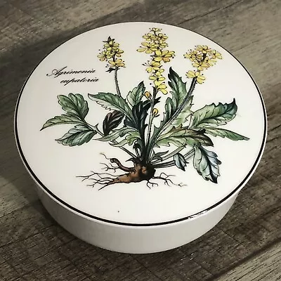 Villeroy & Boch Botanica Porcelain Round Trinket Dish Keepsake Box  • $18