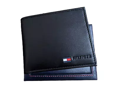 £21.99 • Buy Tommy Hilfiger Leather Black Coin Pocket Wallet With Box