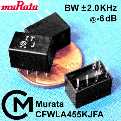 Murata 455 KHz 6-Element IF FILTER +/- 2.0 KHz BW (4 KHz) HAM / SW *USA Seller* • $14.95