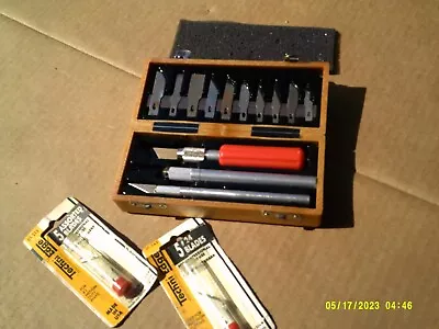 Vintage X-acto Deluxe Carving Set With Heavy Duty Plastic Box. • $5