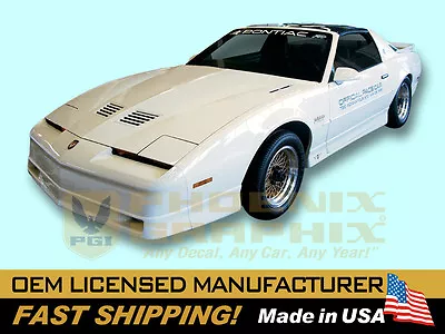 1989 Pontiac Firebird Trans Am Indy 500 Turbo Pace Car Door Decals & Stripes Kit • $209