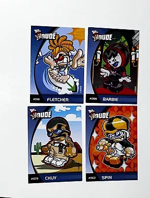 *RARE* Official Tech Deck Dudes Vintage 2003 Collector Trading Cards (Lot Of 4) • $8.99