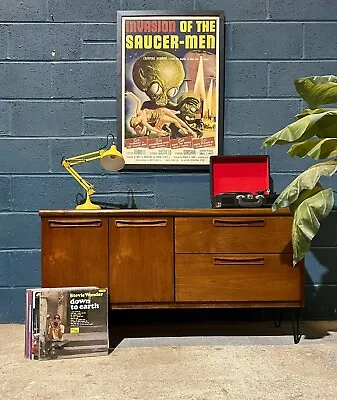Vintage Mid 20th Century Meredew Sideboard TV Unit Vinyl Storage 60s 70s • £285