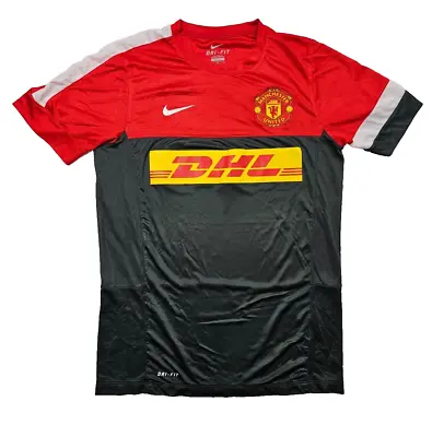 Nike Manchester United Jersey Shirt 2011 Training Kit DHL Grey Dri-Fit Size M • $29