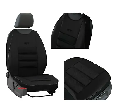 FRONT SEAT COVER MAT ECO LEATHER & FABRIC Fits MERCEDES CLASS C W202 W203 W204 • $36.61