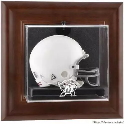 Maryland Brown Framed Wall-Mountable Mini Helmet Display Case • $79.99