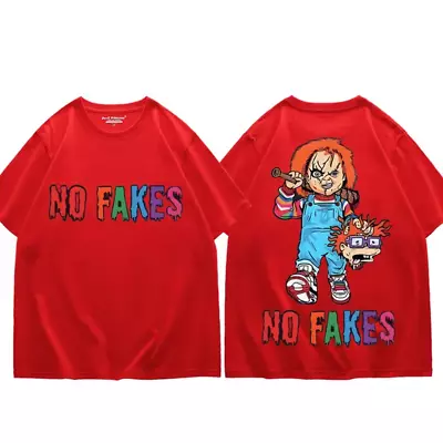 Horror No Fakes Chucky Graphic T Shirts Men Women Gothic Trend Short Sleeve T-Sh • $34.65