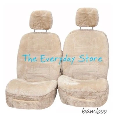 $219 • Buy Jaguar XJ6 All Years Genuine Sheepskin Car Seat Covers Pair 22MMTC Airbag Safe