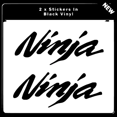 Kawasaki Ninja Motorcycle Stickers Decals In Vinyl Various Colours & Sizes X 2 • £3.69