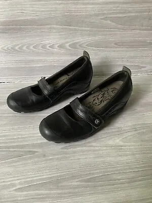 Merrell Plaza Bandeau Black Leather Mary Jane Shoes Women Size 8 • $16.09