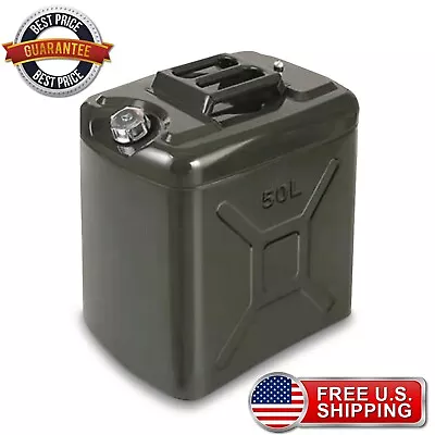 50L US Military Style Stainless Steel Jerry Can Storage Olive Drab New • $89.97