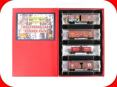 N Scale *CANADIAN NATIONAL* Weathered Tank & Box Car Set - Micro Trains 99305010 • $139.99
