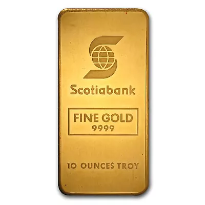 10 Oz Gold Bar - Johnson Matthey (Scotiabank) • $26595.90