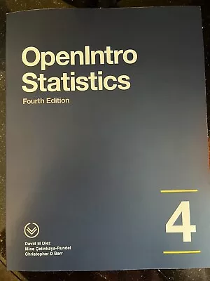 OpenIntro Statistics By Mine Çetinkaya-Rundel David Diez And Christopher... • $12