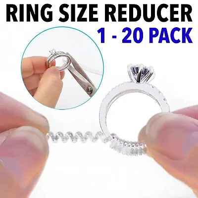 Ring Size Adjuster Reducer Spiral Invisible Snugs Guard Resizer Jewellery Tool • $3.99