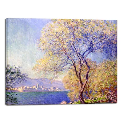 Canvas Wall Art Antibes Seen From The Salis Garden 1988 By Claude Monet • $3.99