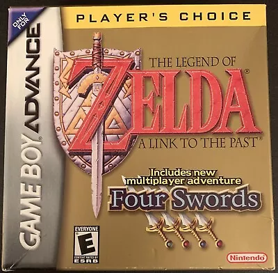 The Legend Of Zelda: A Link To The Past Player's Choice Game Boy Advance Game • $80